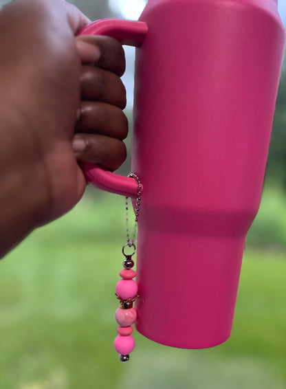 Pink crown- Cup charm.