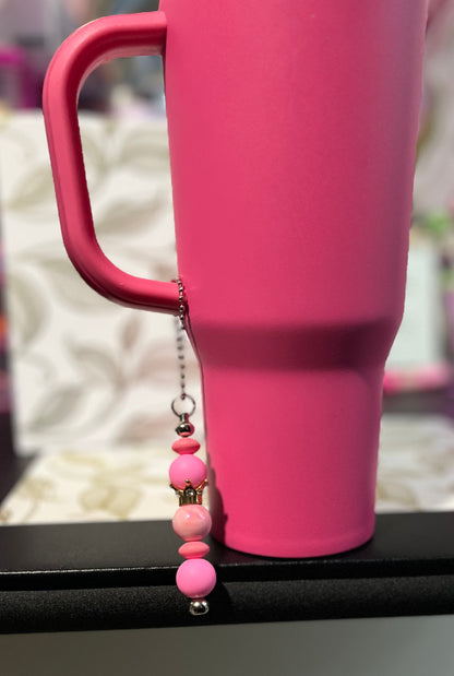 Pink crown- Cup charm.