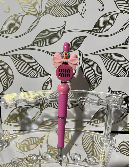 Pink M&M Beaded Pen.