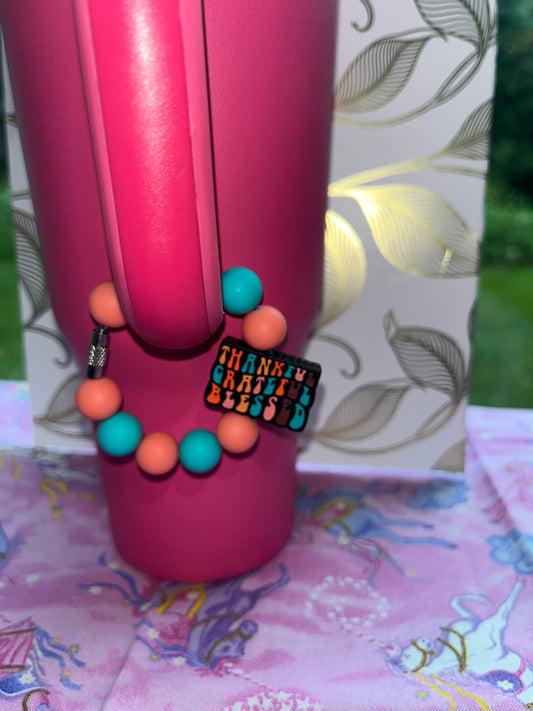 Thankful- Cup/Bag charm.
