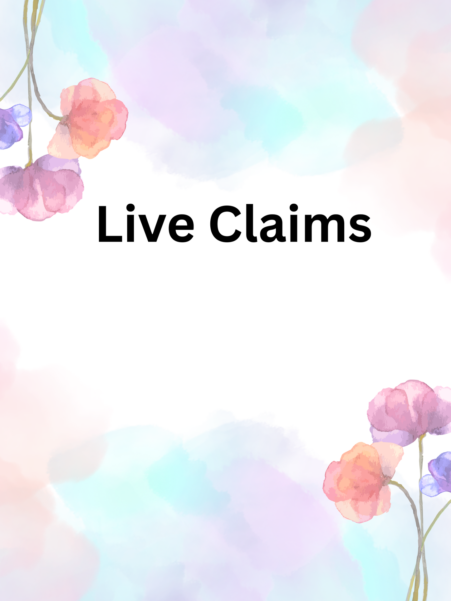 Live Claims checkout.